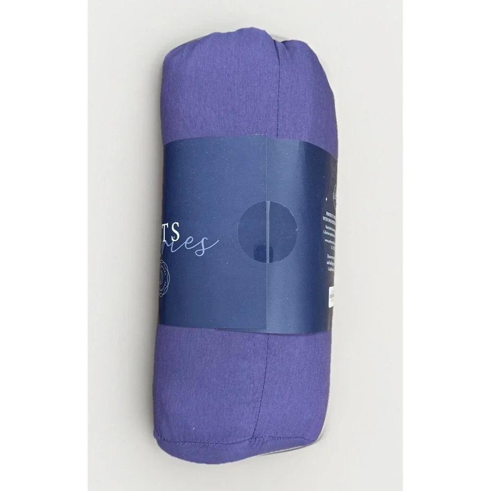 Cosy House Collection Bed Sheets Bamboo Viscose 4-Piece CAL KING - PURPLE